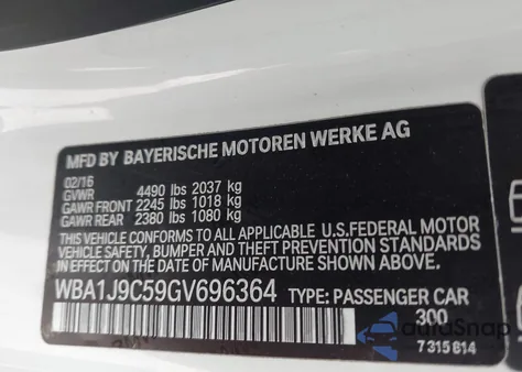 2016 BMW M235I xDrive z USA, uszkodzony, nr VIN WBA1J9C59GV696364